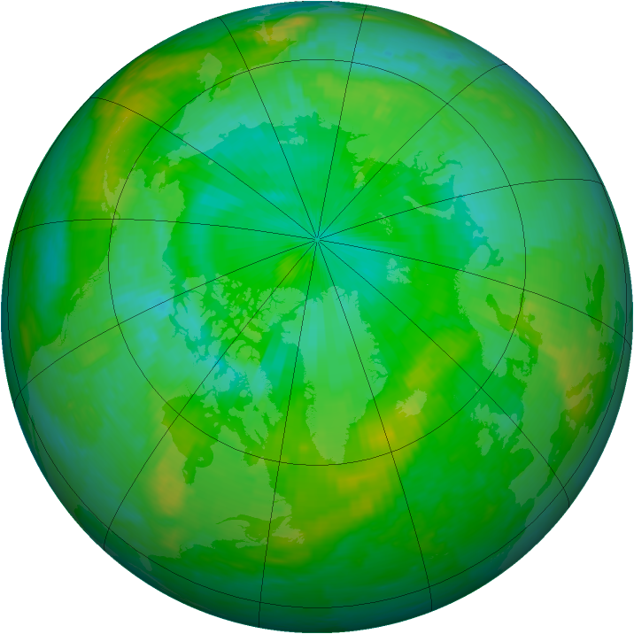 Arctic ozone map for 26 July 2002
